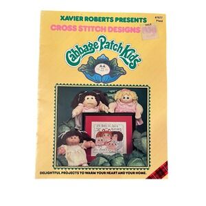 Vintage Cabbage Patch Kids‎ Cross Stitch Designs Plaid 7677 Booklet